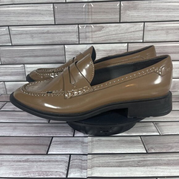 SARTO Women's Brown Patent Slip-On Loafers Women's Shoe Size‎ 8 - Picture 3 of 16